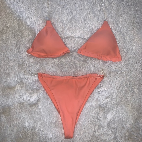 None Other - Clear strap cheeky bikini NWOT